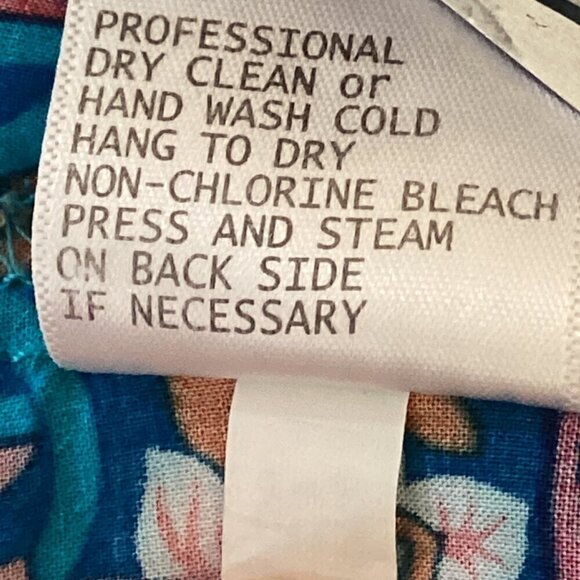 Cynthia Rowley Sleeveless Rayon Colorful Print Tank Top Button Back S #35L - Picture 9 of 9